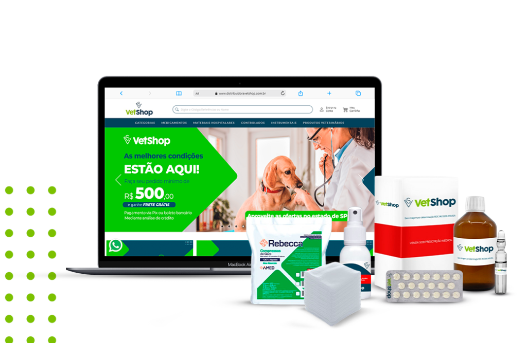 página vetshop