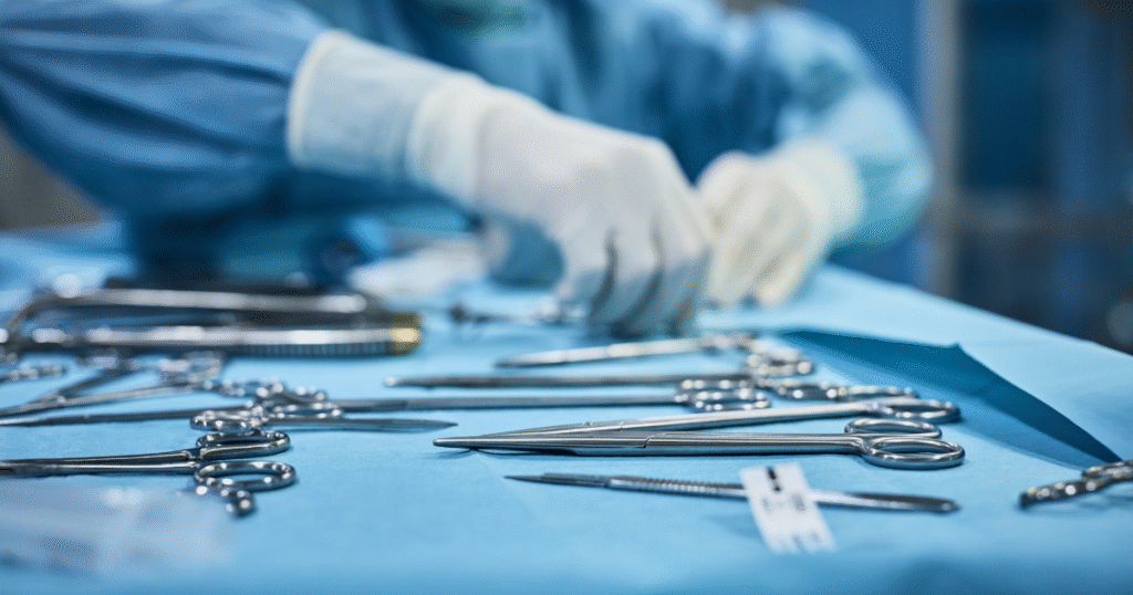 organização dos instrumentais cirúrgicos